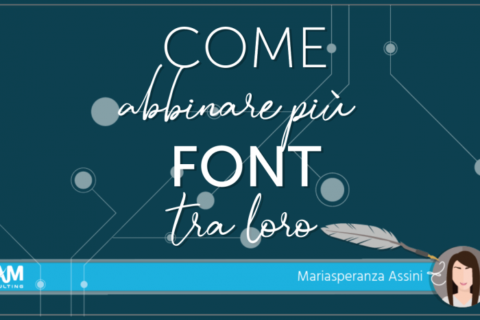 Come abbinare più  font tra loro