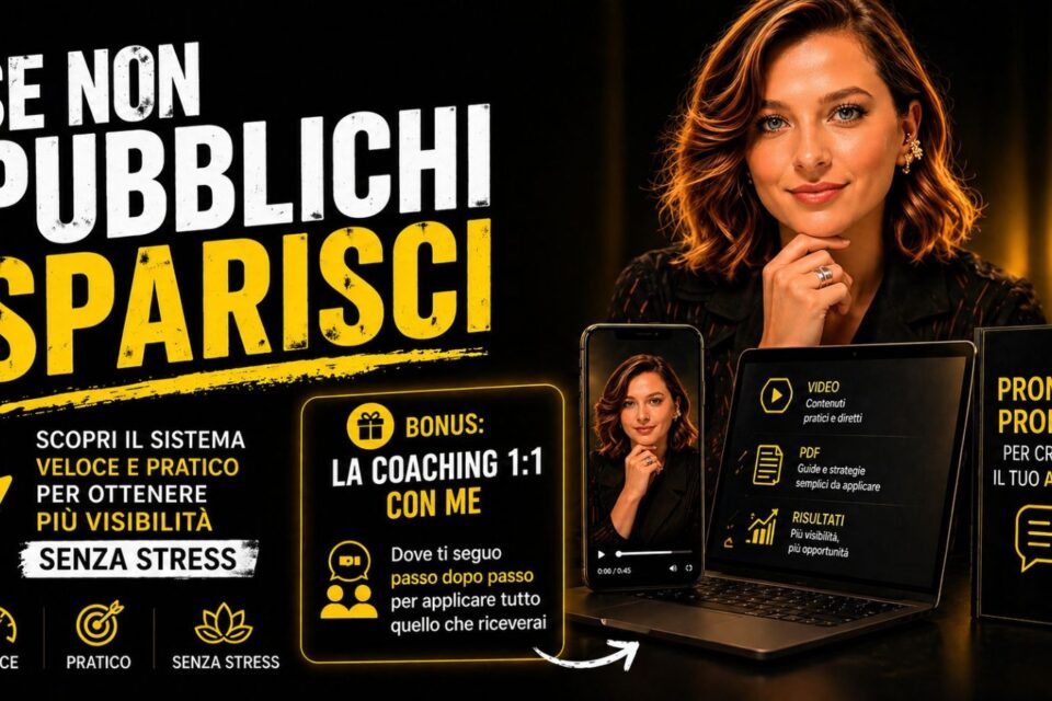 Se non pubblichi, sparisci: ecco il sistema pratico per pubblicare senza andare in video!