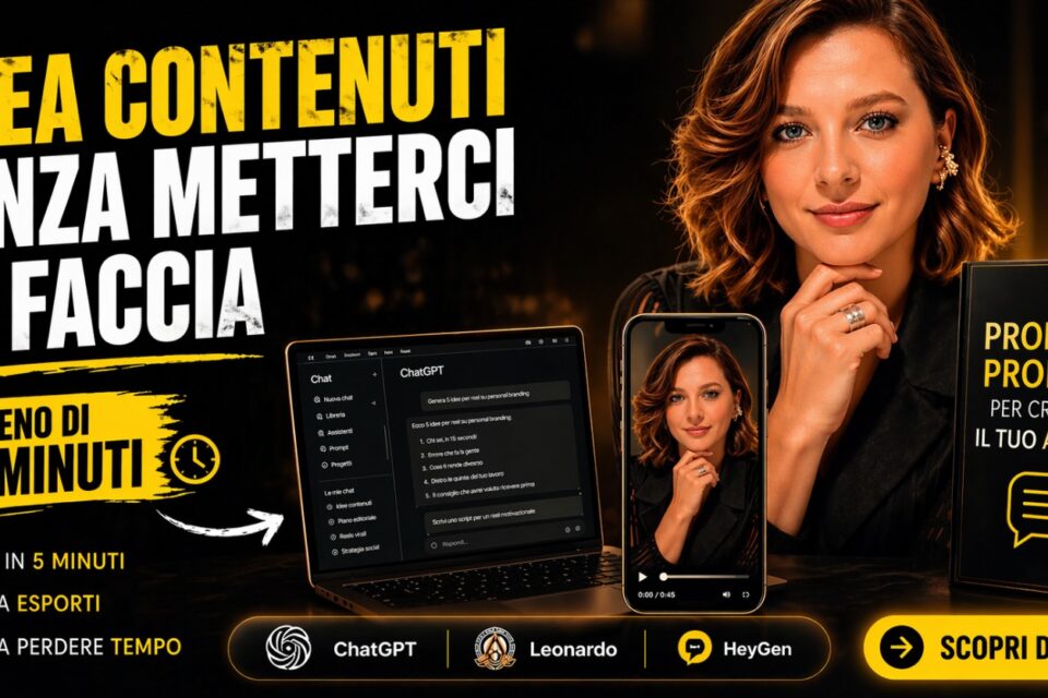 Vuoi essere visibile ogni giorno… senza metterci la faccia?